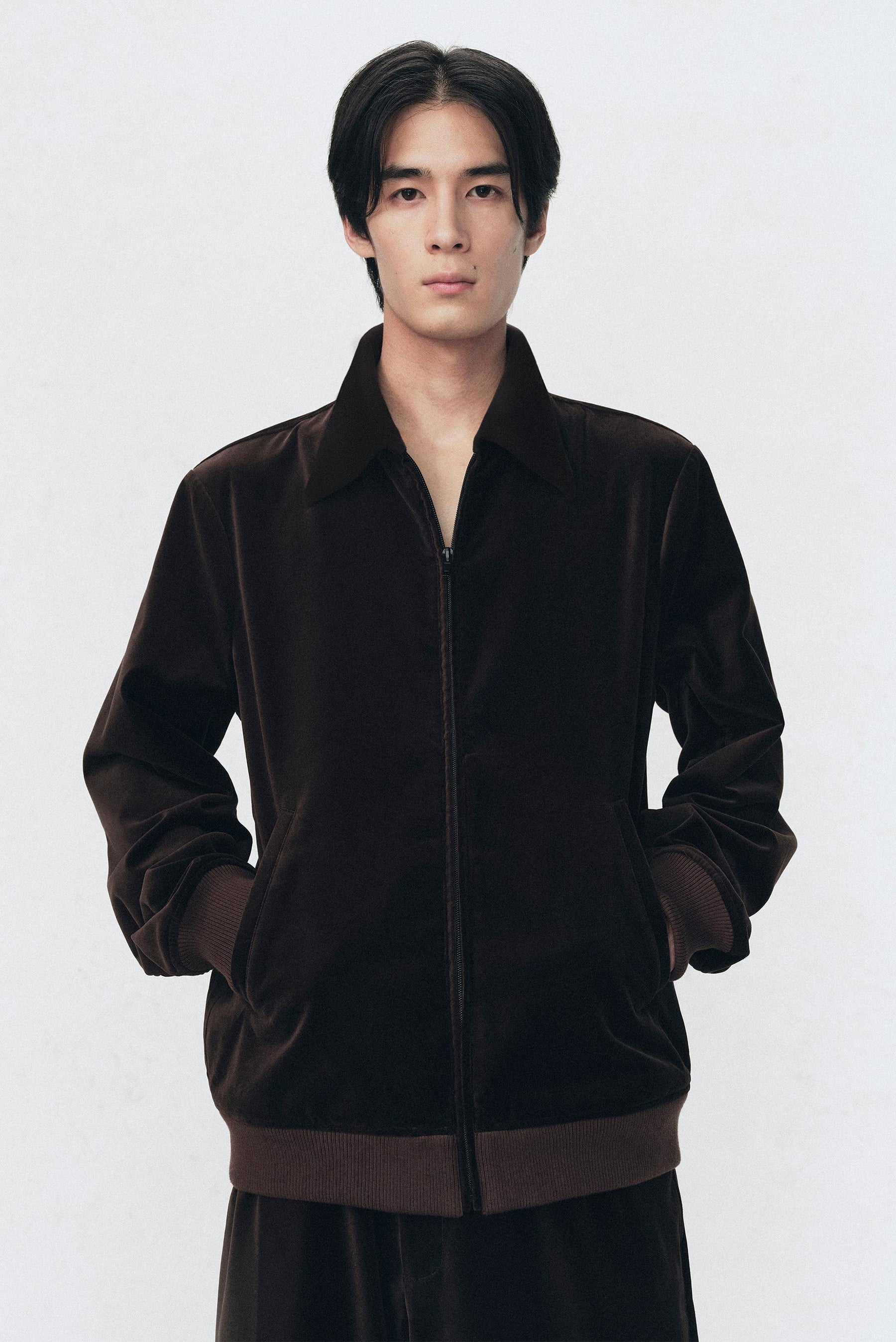 SOSHIOTSUKI X REGULAR FIT VELVET JACKET - Image 2