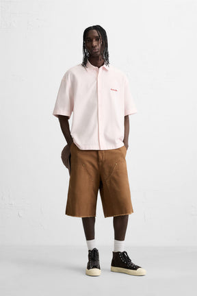 CONTRAST EMBROIDERY SHIRT - Image 1