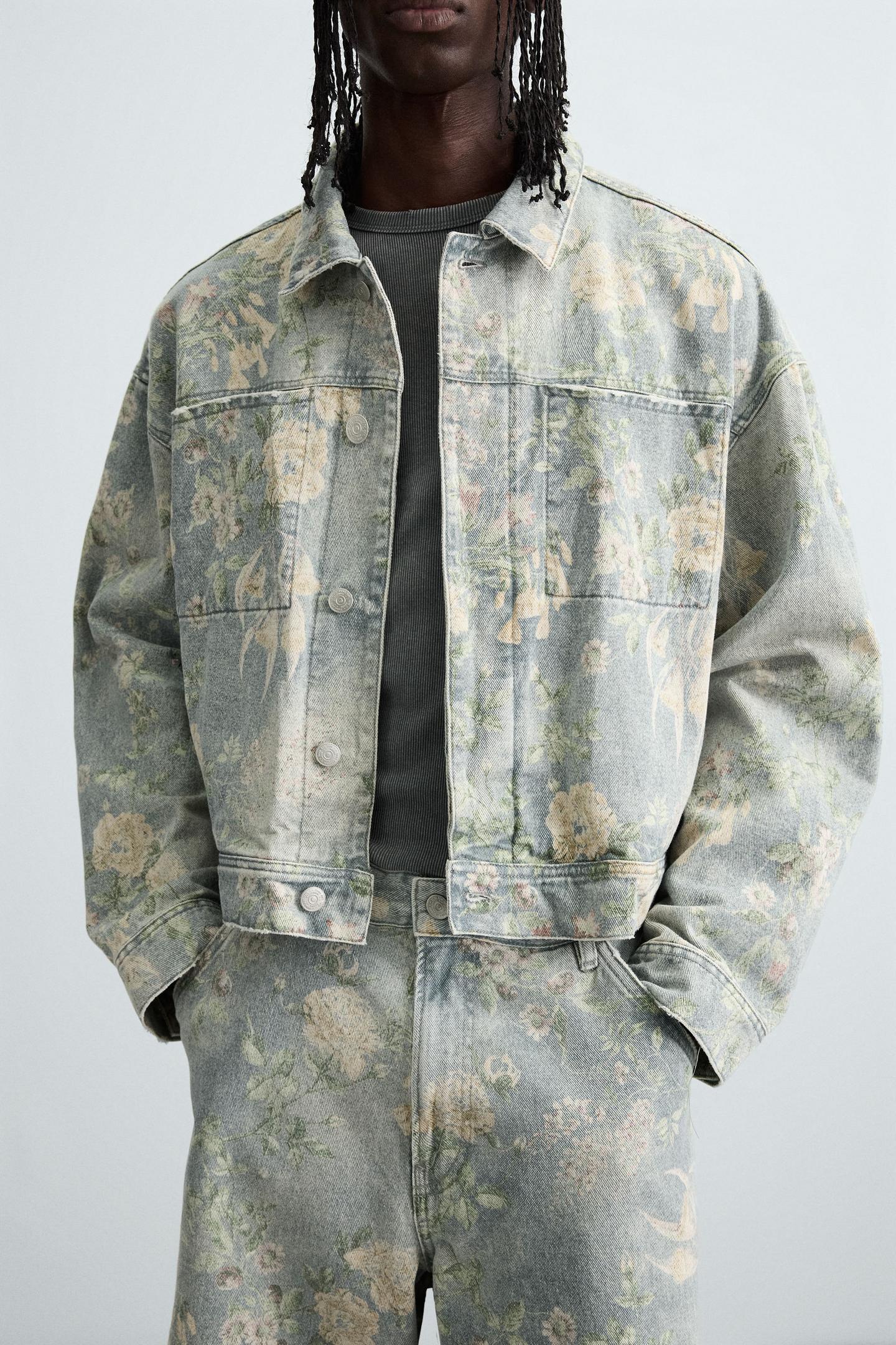 Floral Denim Jacket