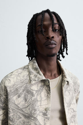 WASHED ABSTRACT PRINT OVERSHIRT - Image 5