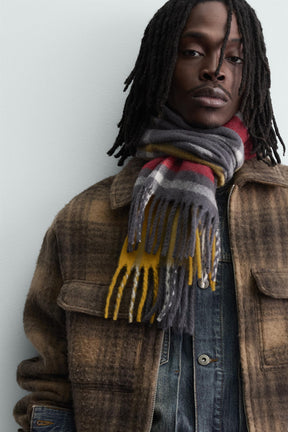 CHECK ZIP-UP OVERSHIRT - Image 5