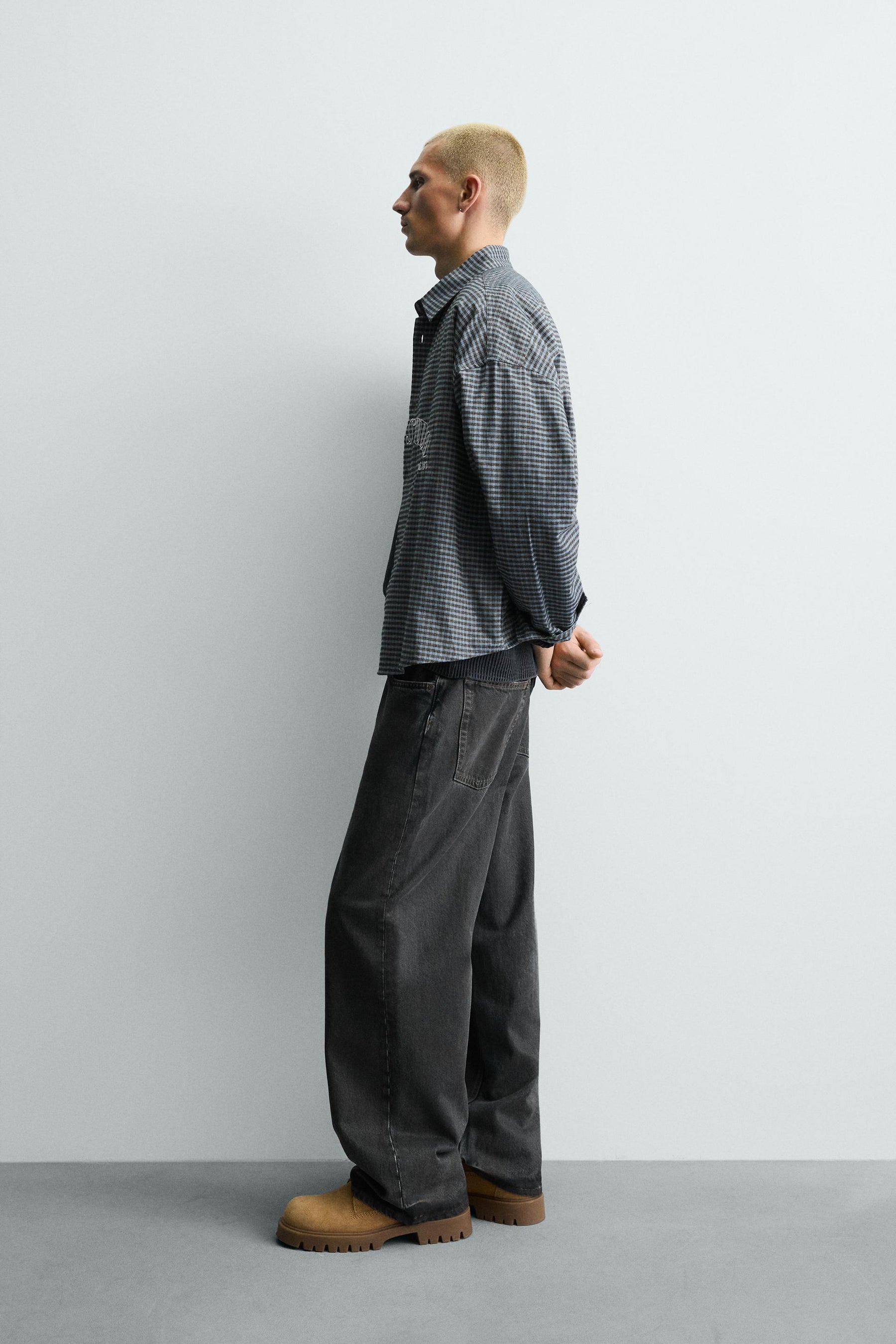 EMBROIDERED CHECK SHIRT - Image 4