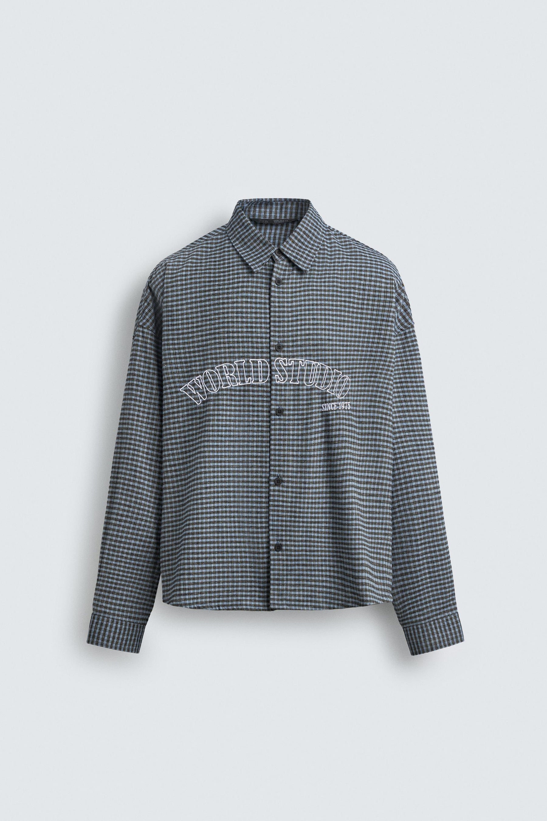 EMBROIDERED CHECK SHIRT - Image 7