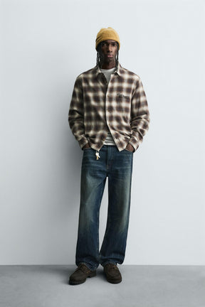 EMBROIDERED CHECK SHIRT - Image 1