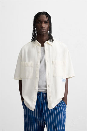CONTRAST EMBROIDERY SHIRT - Image 2