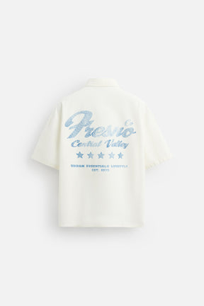 CONTRAST EMBROIDERY SHIRT - Image 8