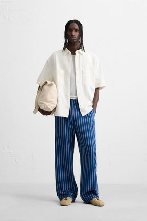 CONTRAST EMBROIDERY SHIRT - Image 1