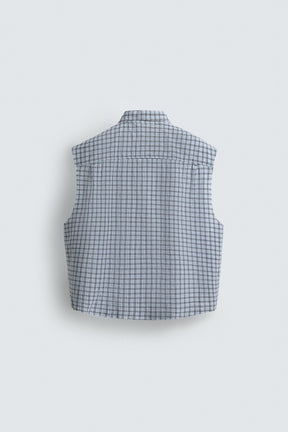 CROPPED FIT CHECK SHIRT - Image 7
