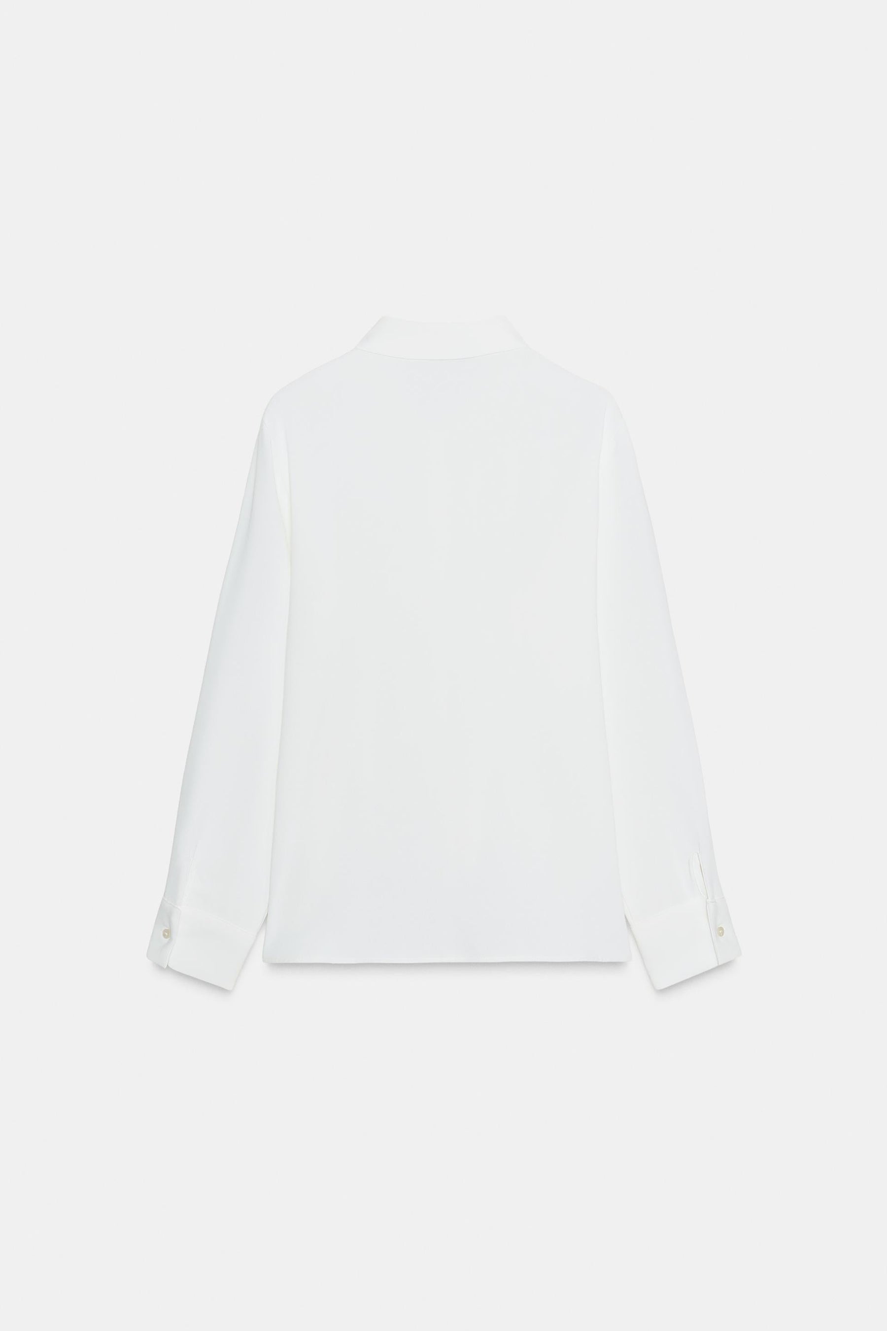 Crepe Ruffled Shirt