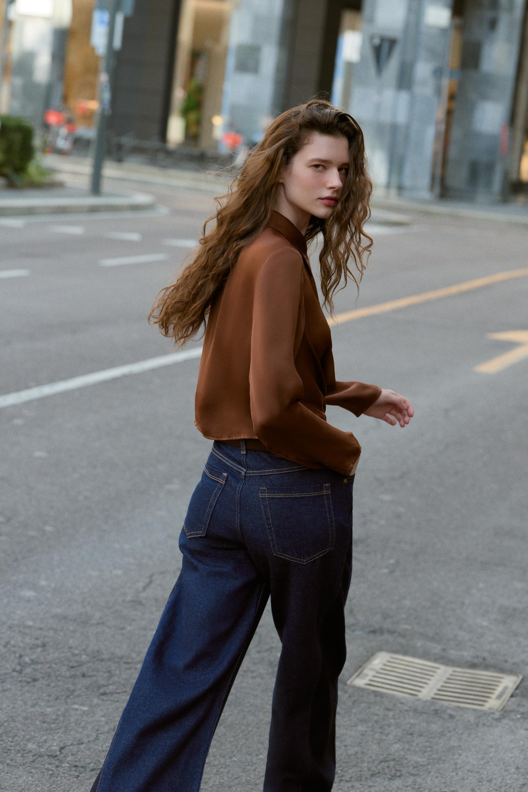 Satin Flowing Shirt