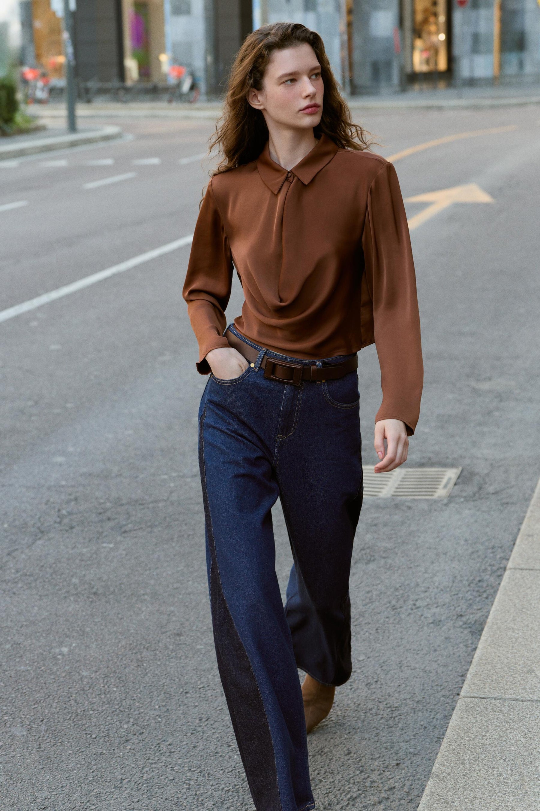 Satin Flowing Shirt