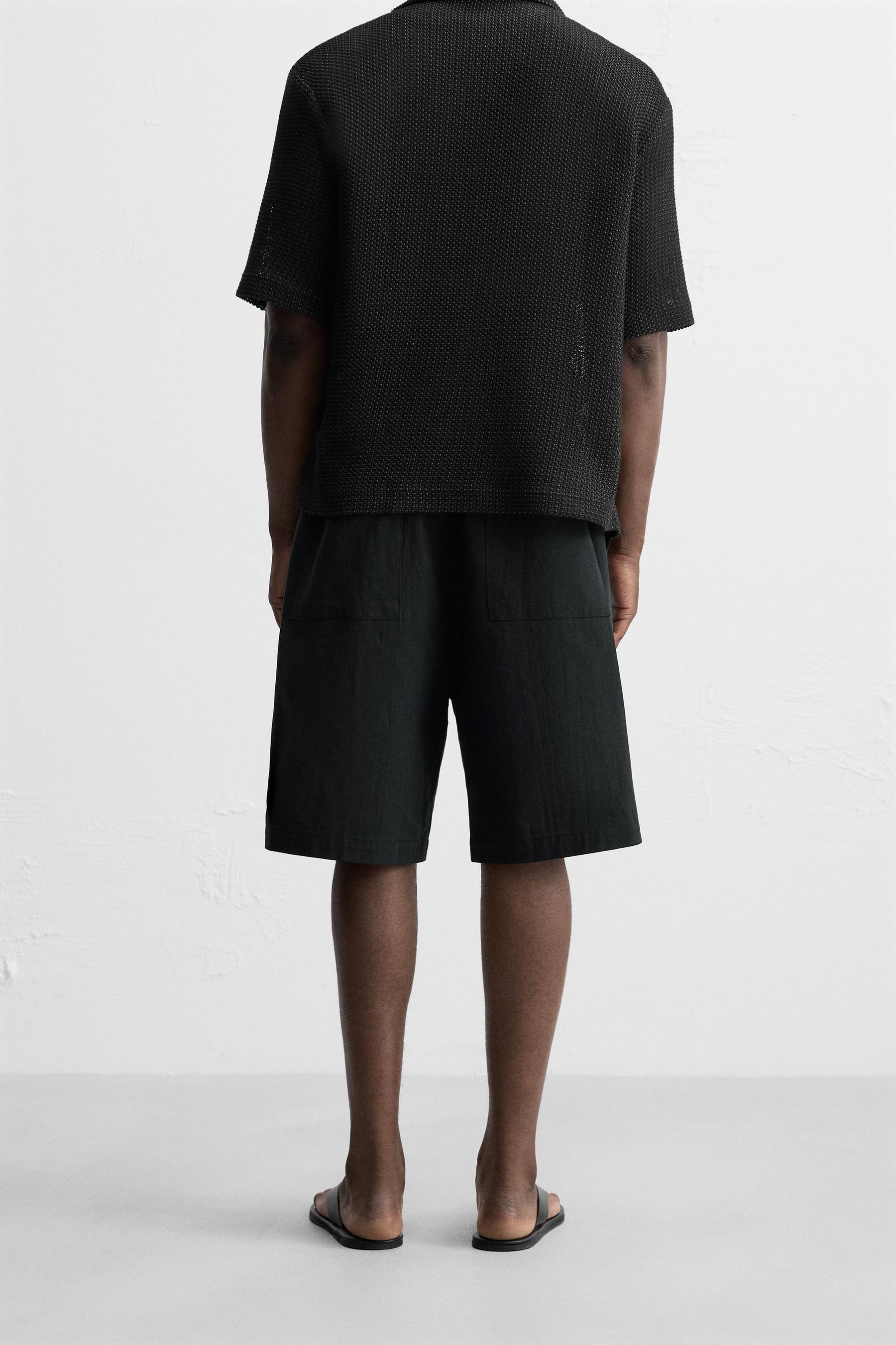 RELAXED FIT COTTON BERMUDA SHORTS - Image 3