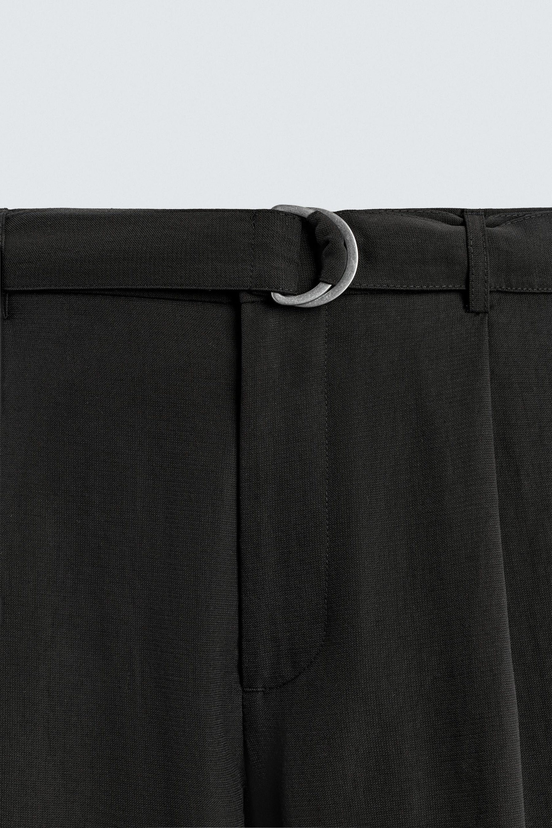 Belted Flowy Trousers