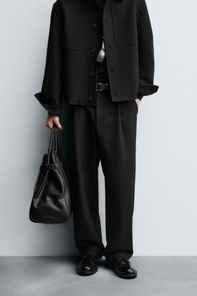 Pleated Relaxed-Fit Trousers