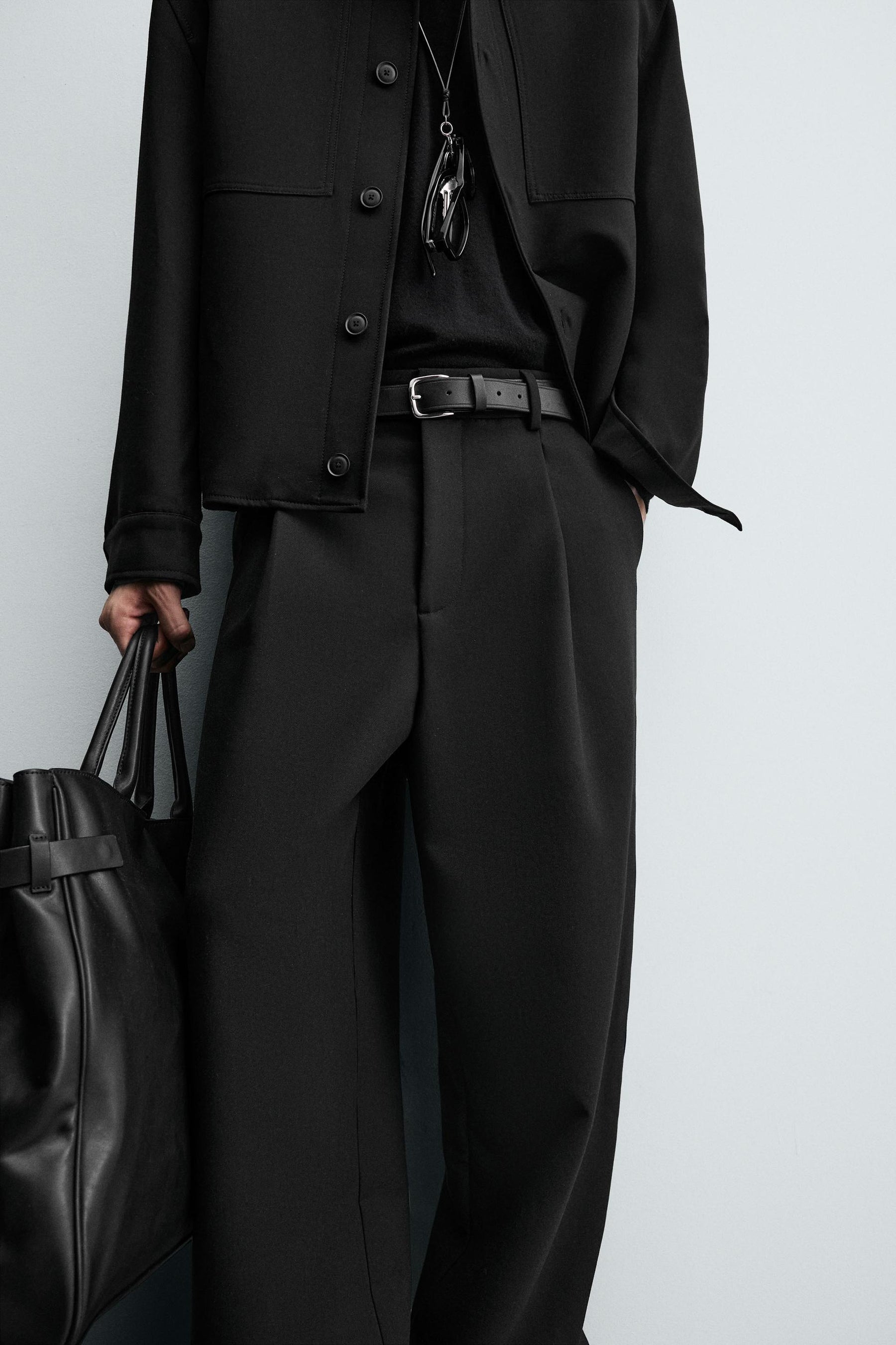 Pleated Relaxed-Fit Trousers