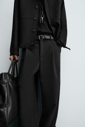 Pleated Relaxed-Fit Trousers