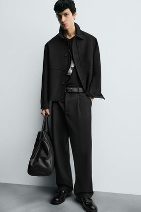 Pleated Relaxed-Fit Trousers