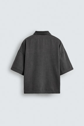 EMBROIDERED SLOGAN POLO SHIRT - Image 7