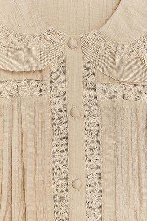 Embroidered Peter Pan Shirt