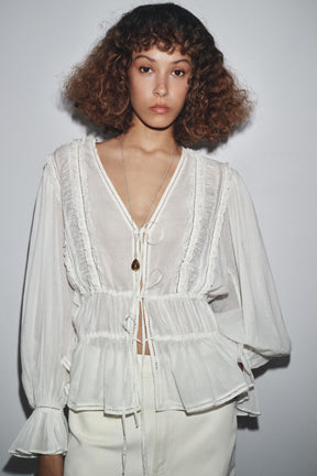 Romantic Ladder Stitch Shirt