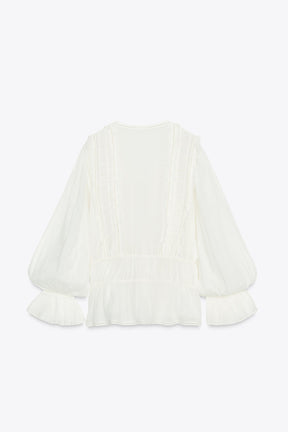 Romantic Ladder Stitch Shirt