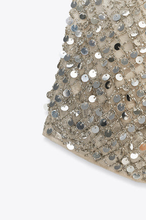 Sequin Halter Top