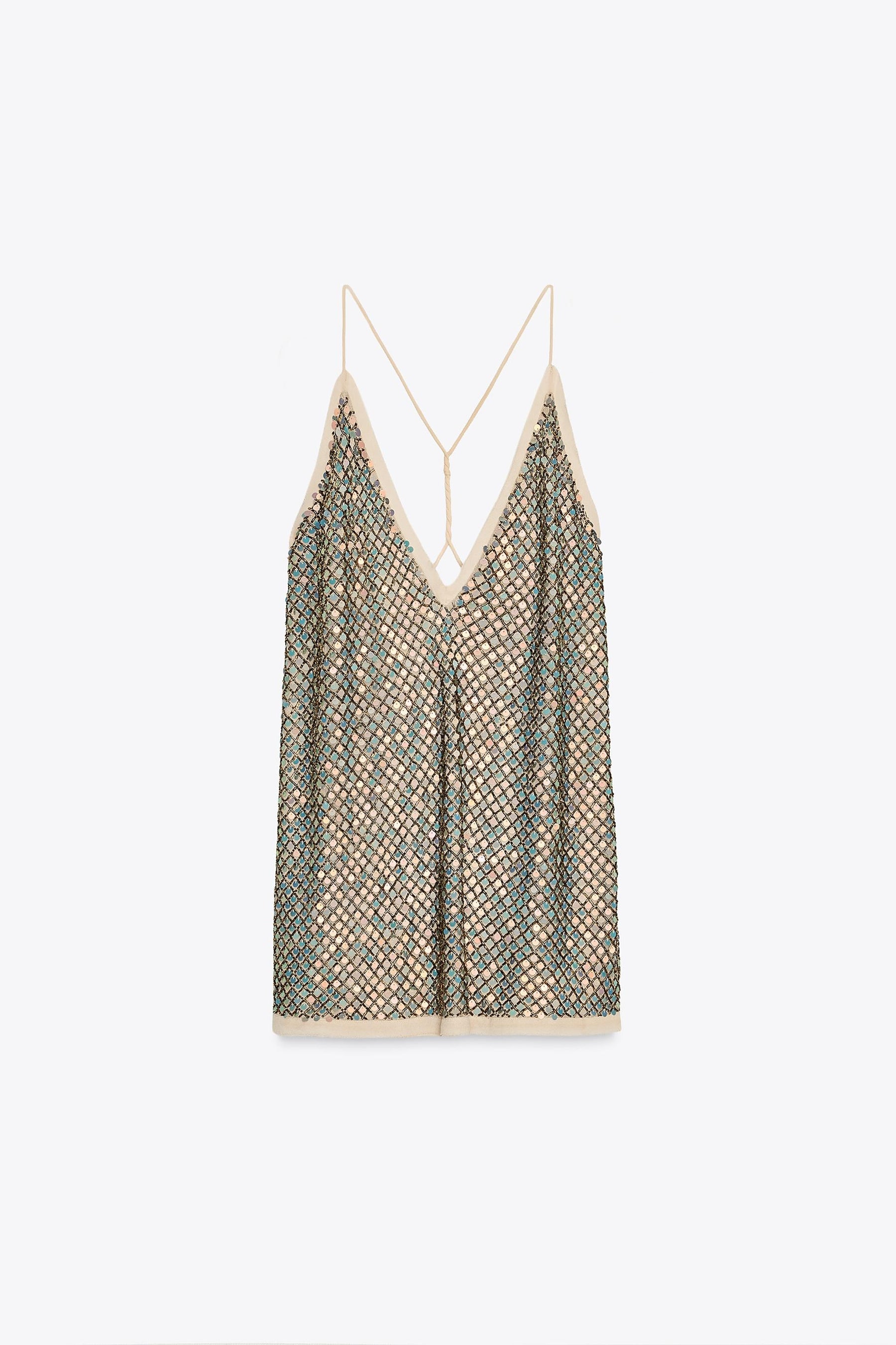 Sequin Strappy Fashion Top