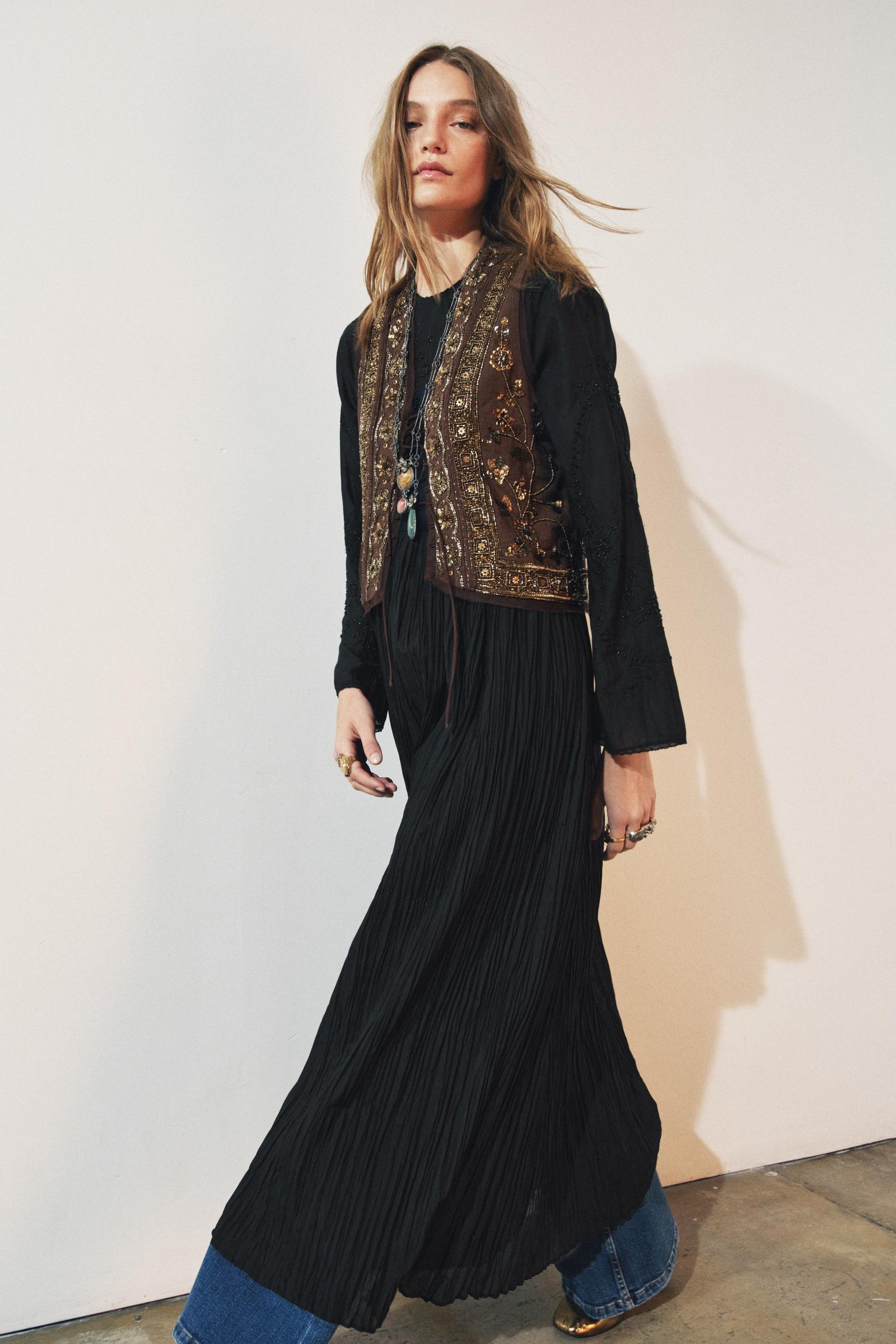 Beaded Embroidery Dress