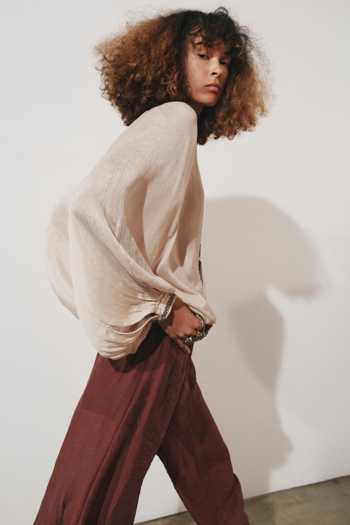 Beaded Sash Blouse