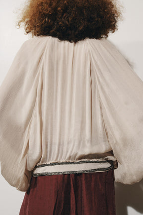 Beaded Sash Blouse
