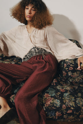 Beaded Sash Blouse