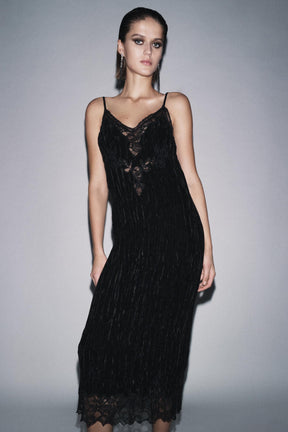 Samt-Camisole-Kleid