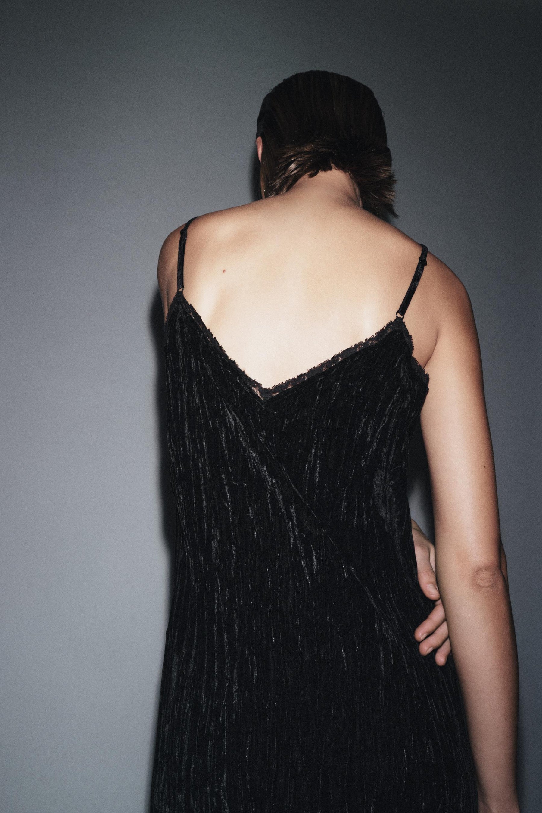 Samt-Camisole-Kleid