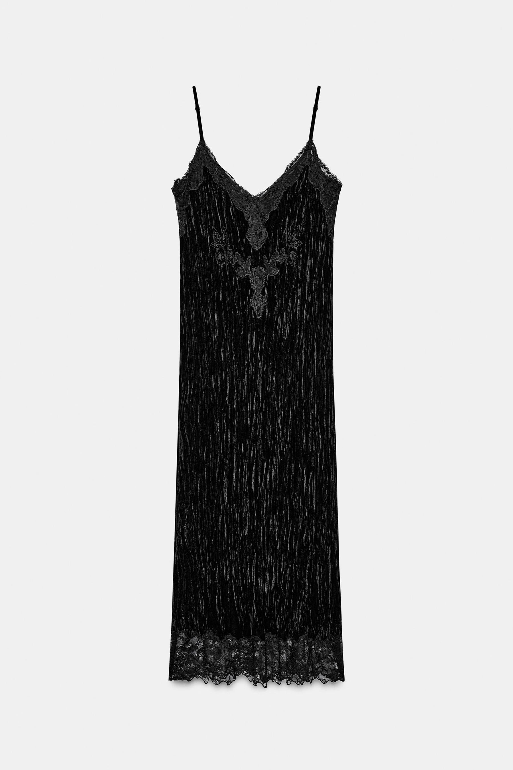 Samt-Camisole-Kleid