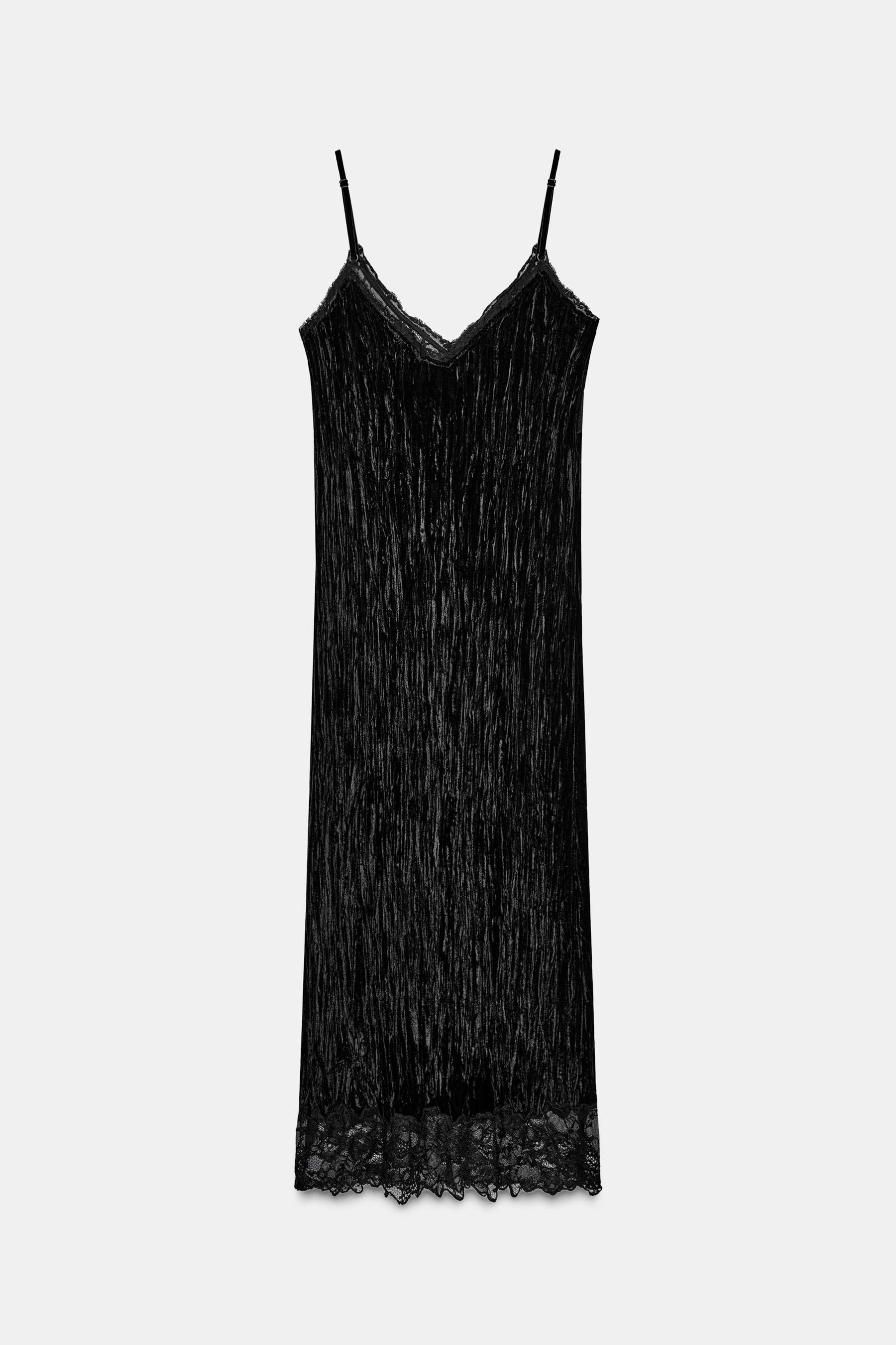 Samt-Camisole-Kleid