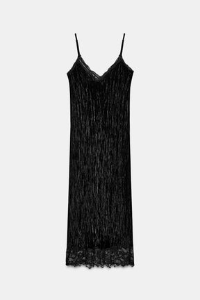 Samt-Camisole-Kleid
