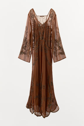 Beaded Georgette Dress