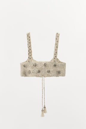 BEADED CROCHET BRA