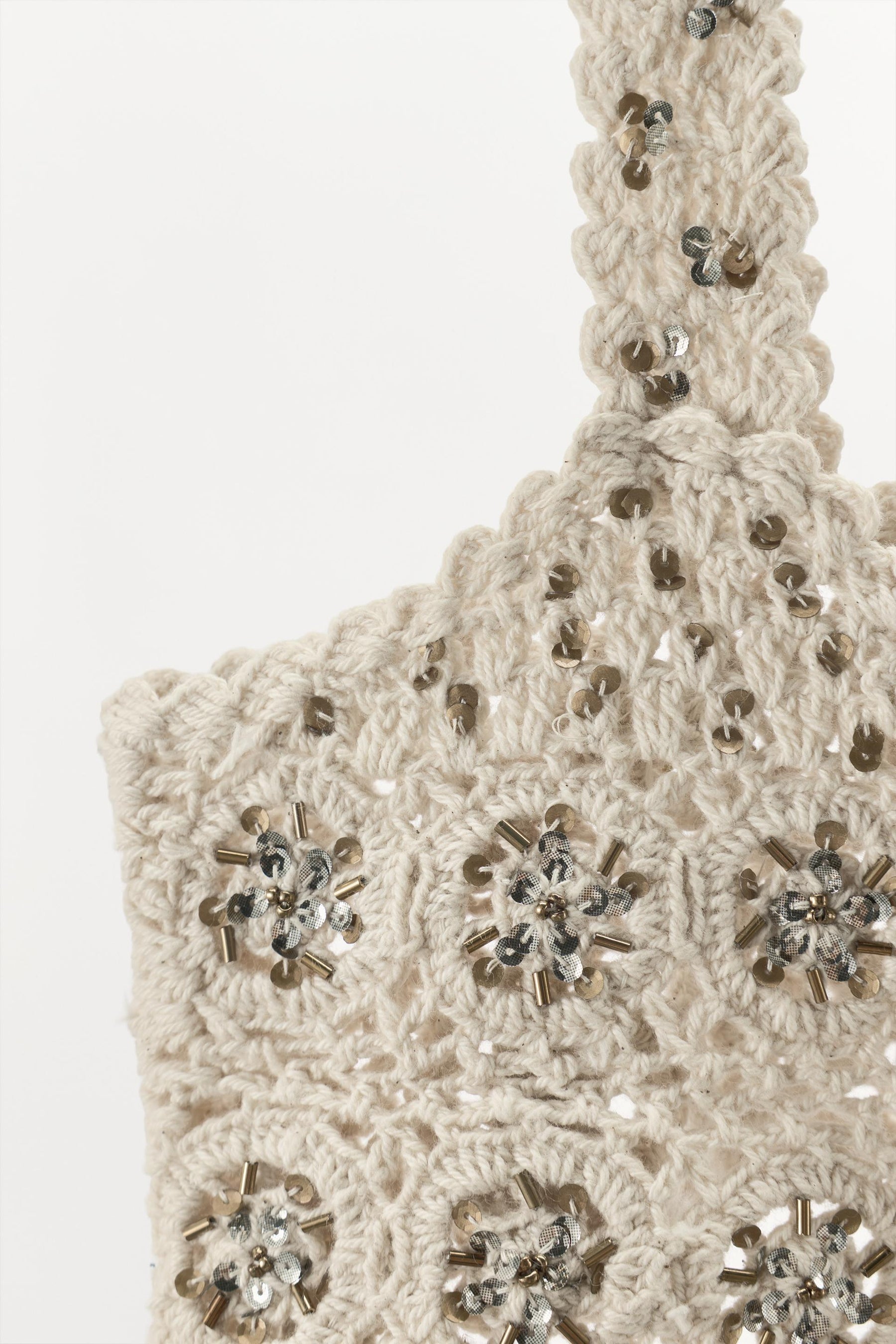 BEADED CROCHET BRA
