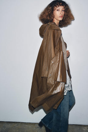 OVERSIZE HOODED CAPE RAINCOAT ZW COLLECTION - Image 4