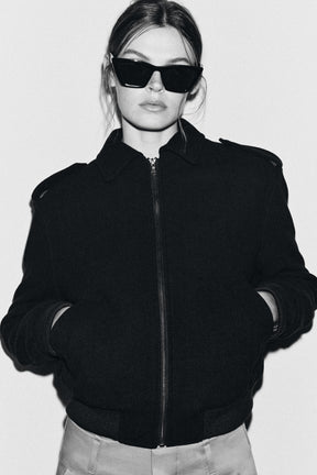 WOOL BLEND BOMBER JACKET ZW COLLECTION - Image 2