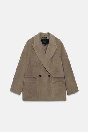 Kunstpelz aus Wollmischgewebe