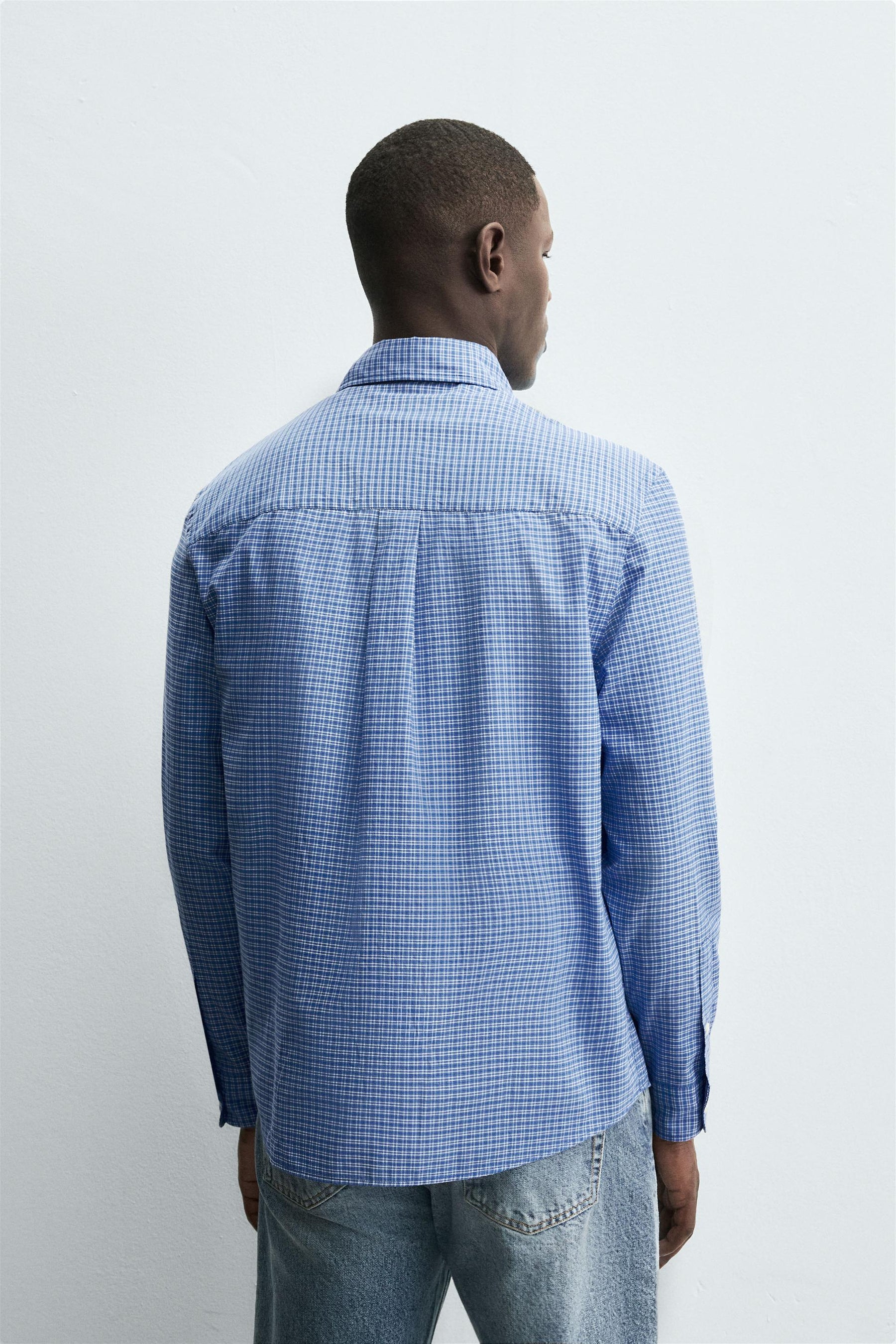 CHECK SHIRT WITH POCKET - Image 3