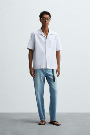 STRIPED OXFORD SHIRT - Image 1