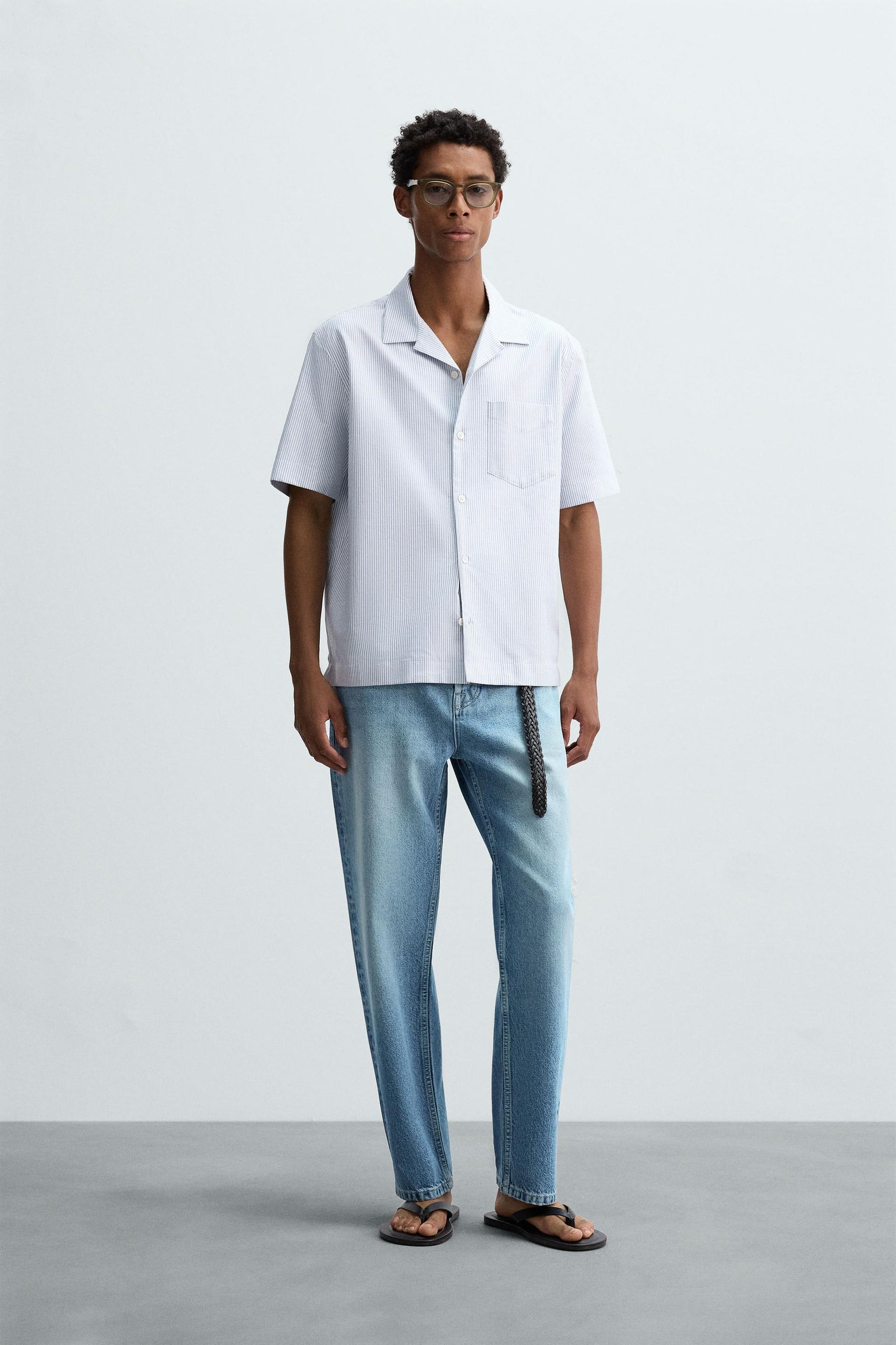 STRIPED OXFORD SHIRT - Image 1