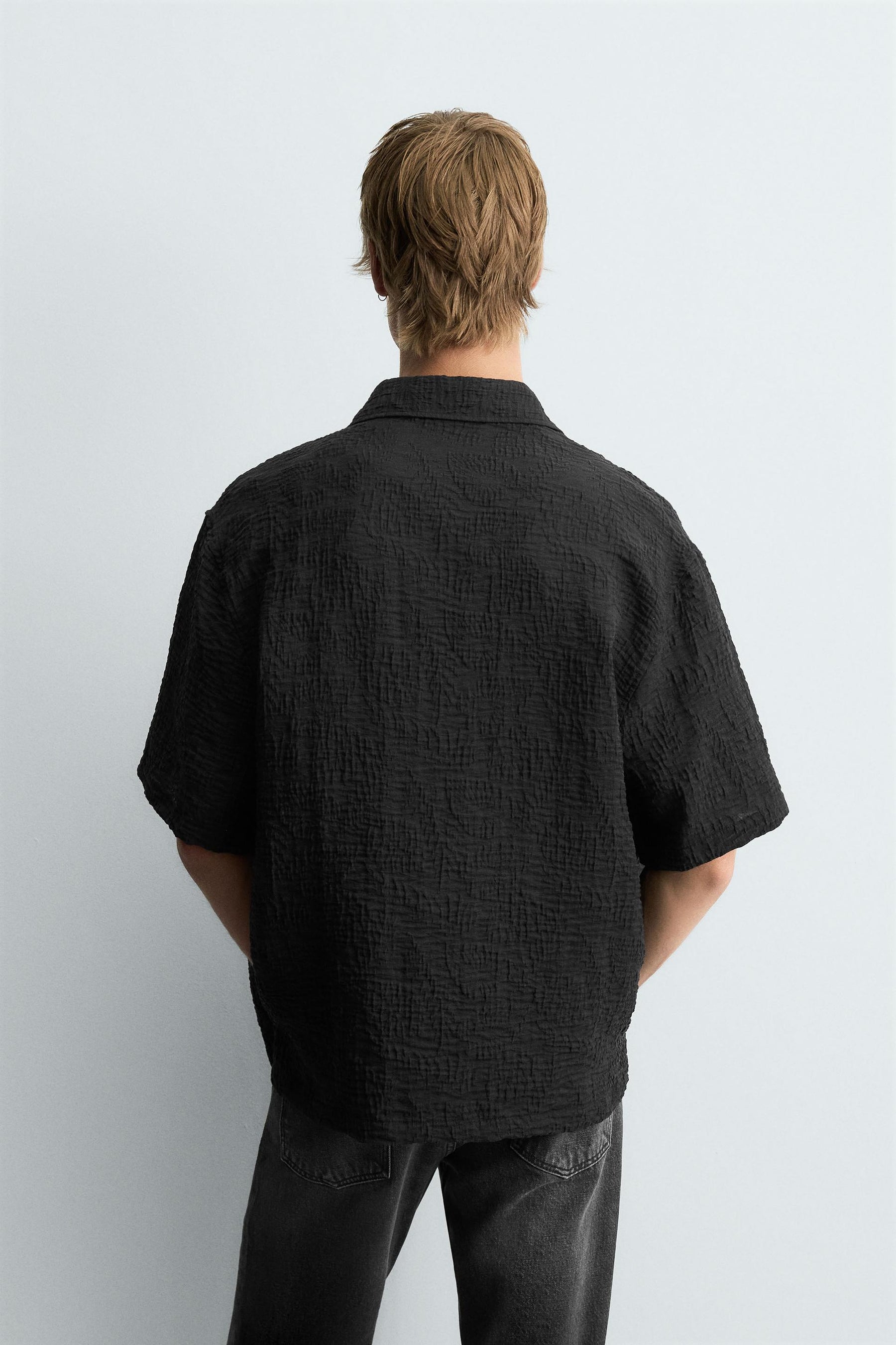 FLOWING TEXTURED SHIRT - Image 3