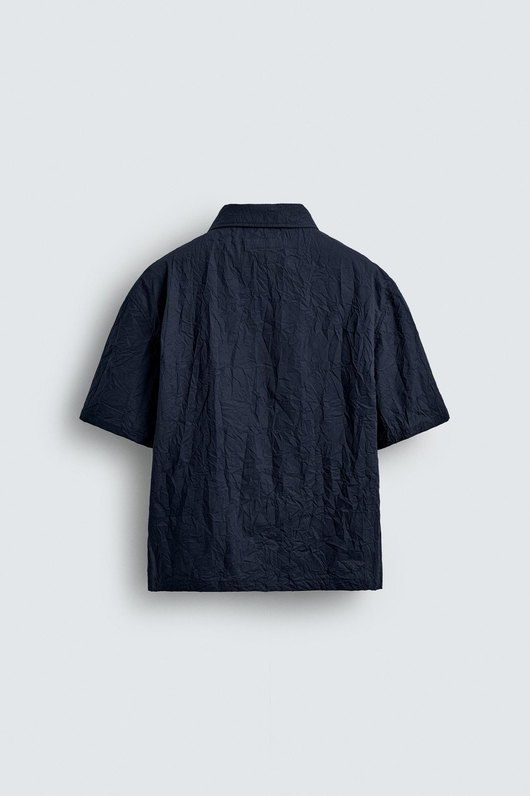 CREASED-EFFECT ZIP-UP SHIRT - Image 8