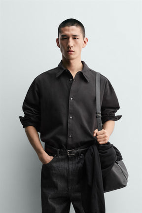 COLOURED DENIM SHIRT - Image 2