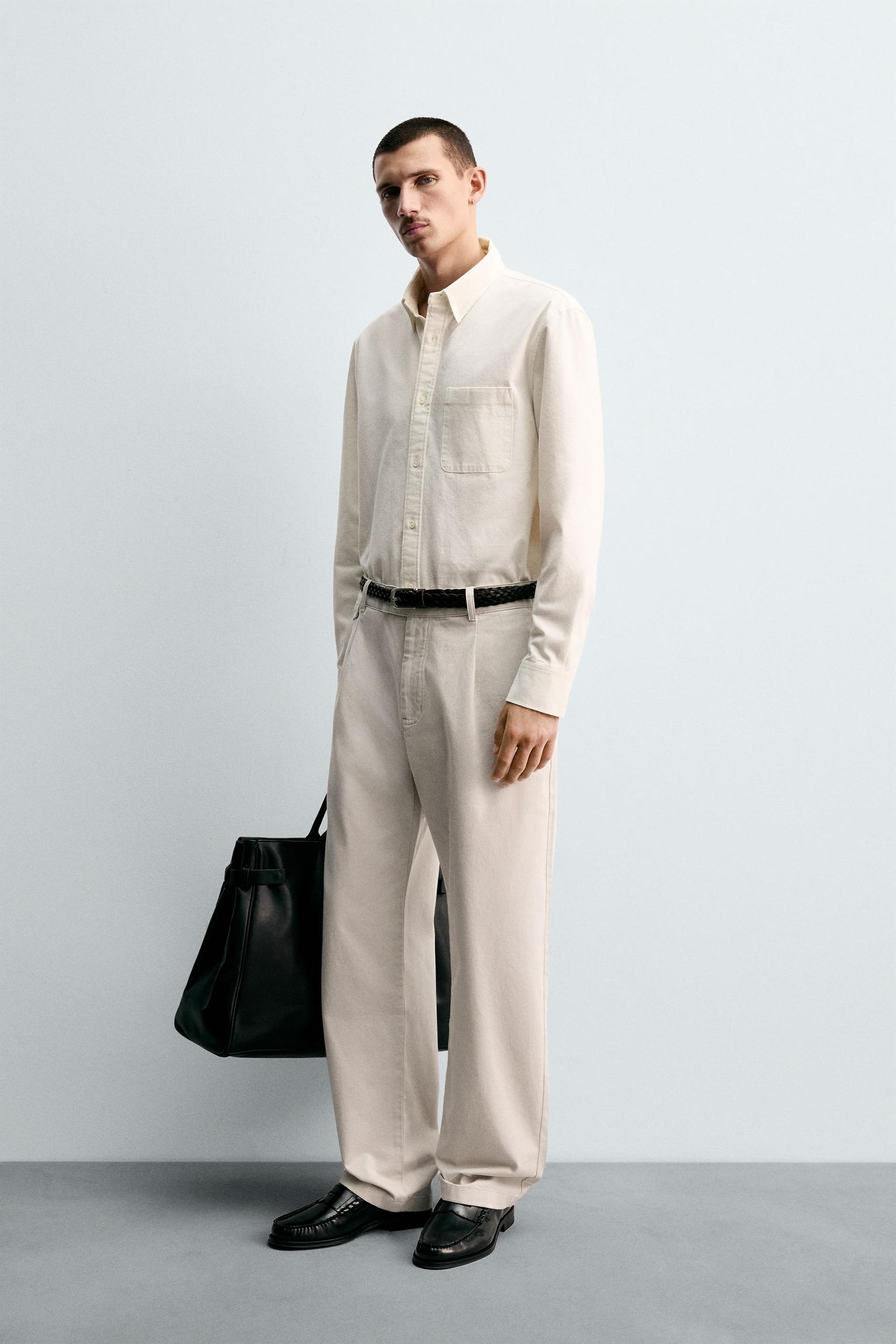 RELAXED FIT DENIM SHIRT - Image 1