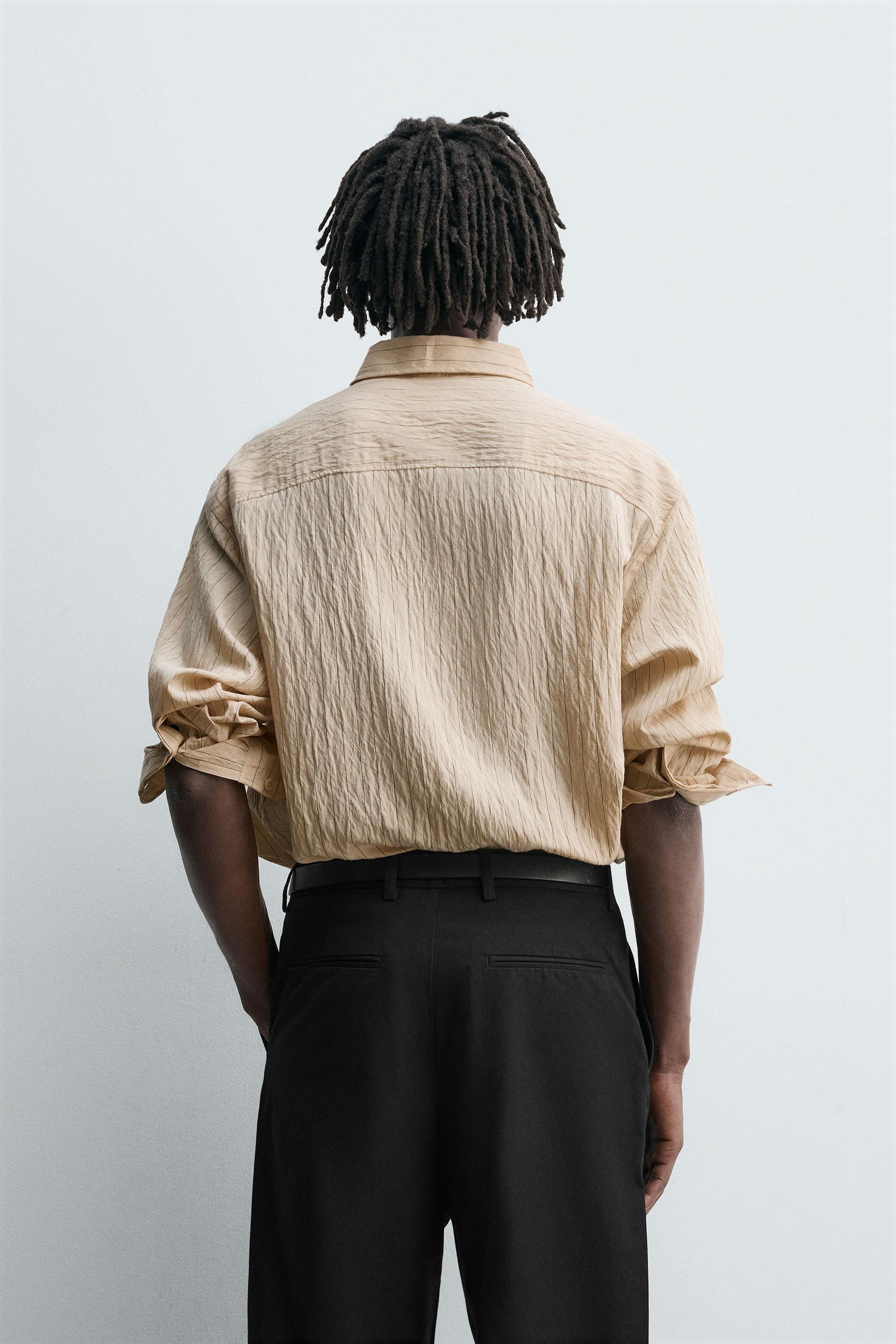 STRIPED FLOWING SHIRT - Image 3